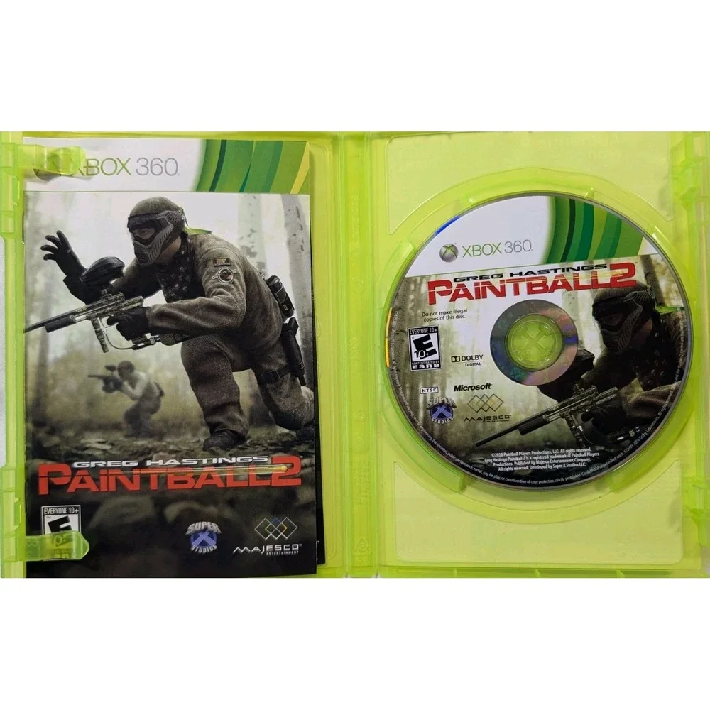 Greg Hastings Paintball 2 Xbox 360 2010 Complete CIB w/ Manual Tested